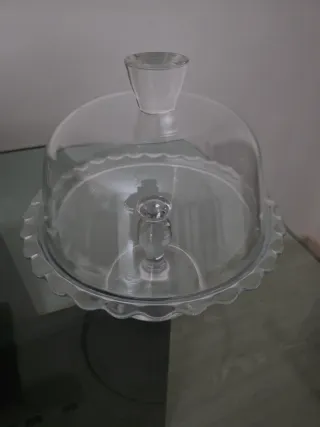 Alzata per dolci in vetro