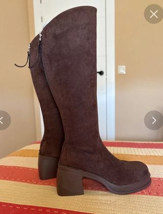 Botas altas ante marrón