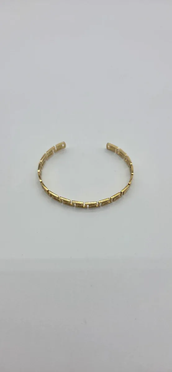 Pulsera Acero Quirúrgico Diseño Griego