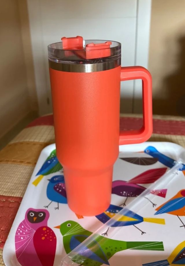 Termo Frío/Calor Naranja con Asa