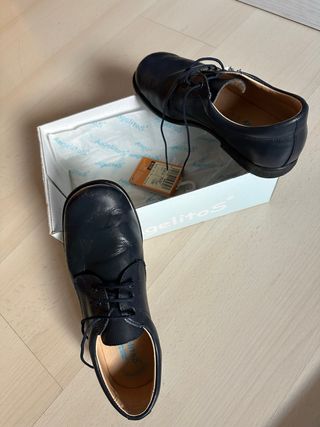 Zapatos comunión niño azul marino talla 35