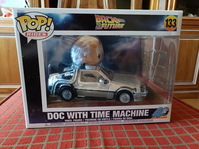 Doc With Time Machine Funko Delorean