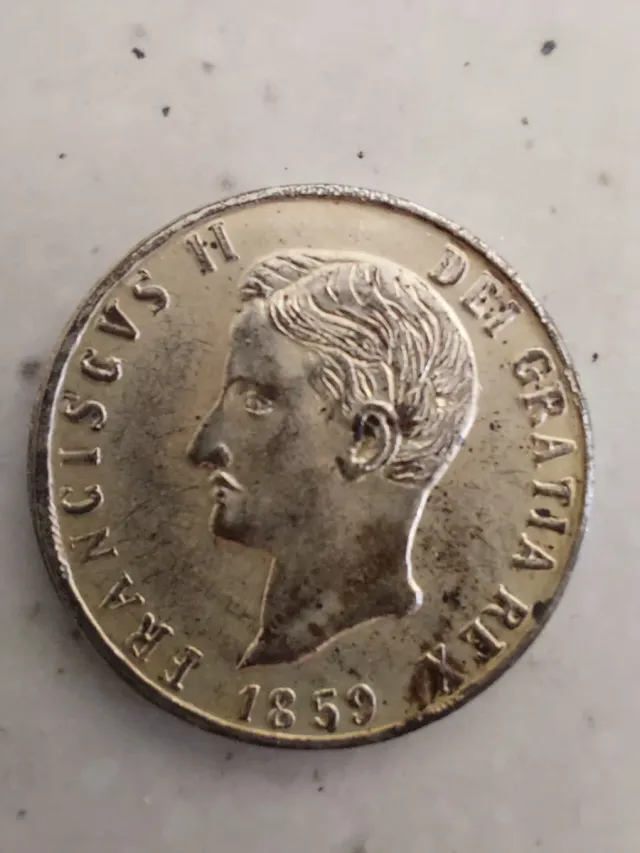 Moneta G. 120 con stemma e corona Due Sicilie