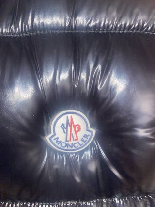 Chaleco Moncler Negro Brillante