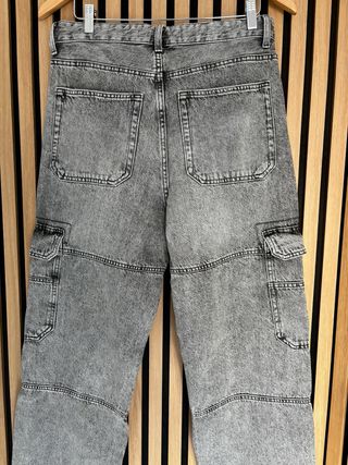 Bershka Jeans Cargo Baggy Uomo Taglia M