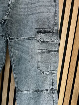 Bershka Jeans Cargo Baggy Uomo Taglia M