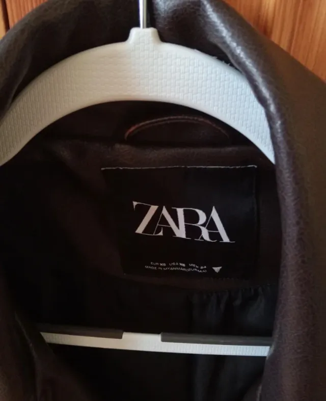 Cazadora Biker Marrón Chocolate