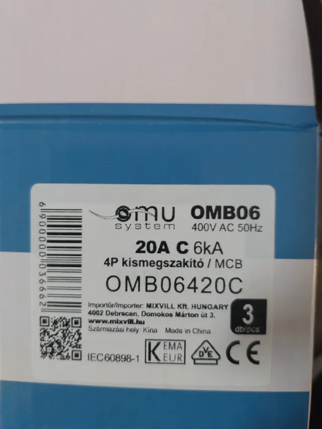 Magnetotermico 4 polos 20A C20