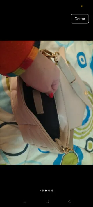 Bolso pequeño Zara beige