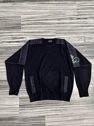 Jersey Paul & Shark Azul Marino con Detalles Verde