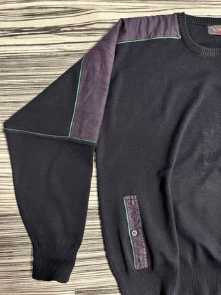 Jersey Paul & Shark Azul Marino con Detalles Verde