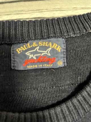 Jersey Paul & Shark Azul Marino con Detalles Verde