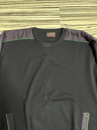 Jersey Paul & Shark Azul Marino con Detalles Verde