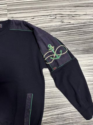 Jersey Paul & Shark Azul Marino con Detalles Verde