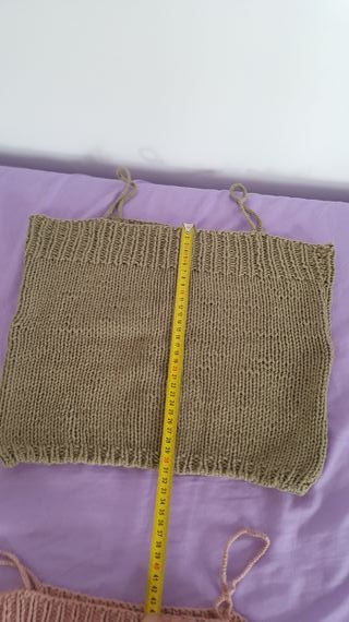 2 Tops boho chic rosa y verde