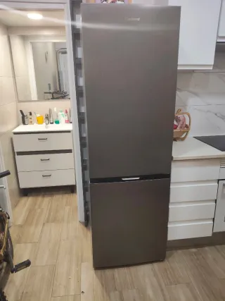 Nevera combi gris