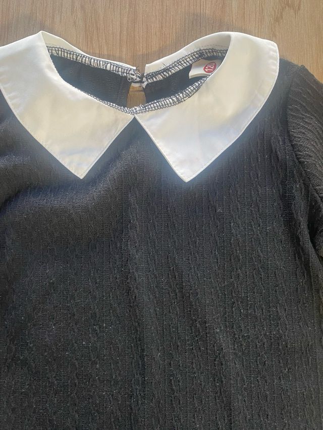 Disfraz Miércoles Addams Talla 120cm