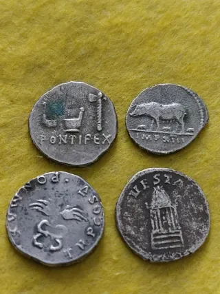 Réplica moneda romana denario plata