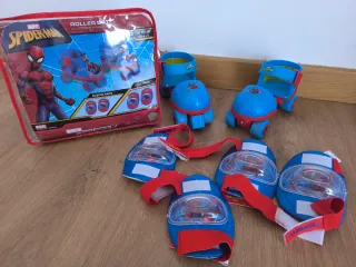 Patines Spiderman con protecciones