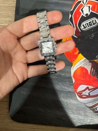 Reloj Casio Plata y Blanco Mujer