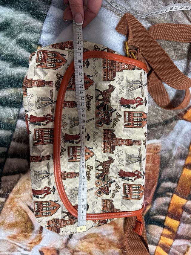 Bolso de hombro con estampado de Bélgica