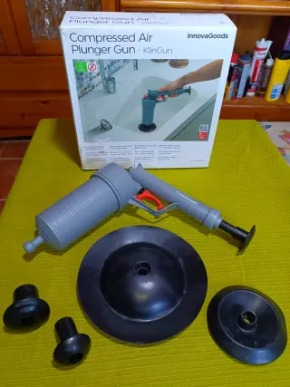 Desatascador Aire Comprimido InnovaGoods Klingun