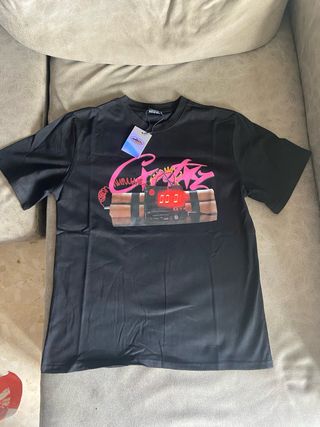 Camiseta Corteiz Oversize Negra Talla M