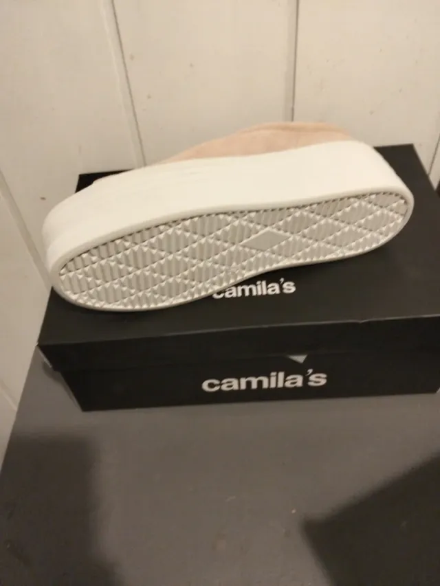 Camila's Zapatillas Plataforma Piel Rosa