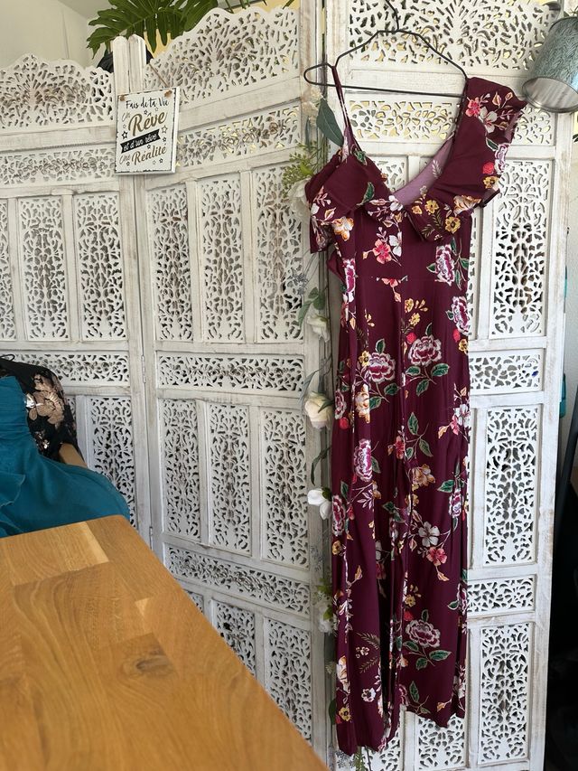 Mono largo estampado floral