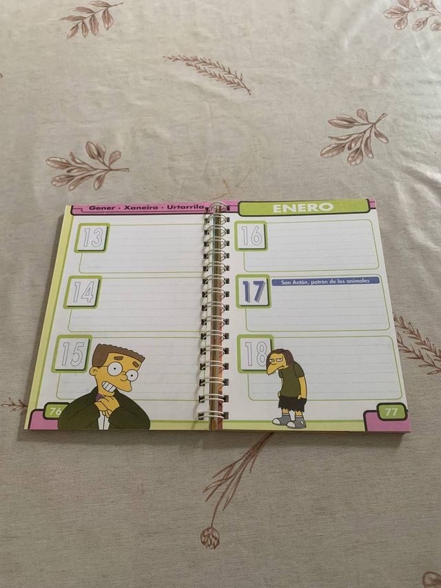 Agenda Escolar Permanente Simpsons