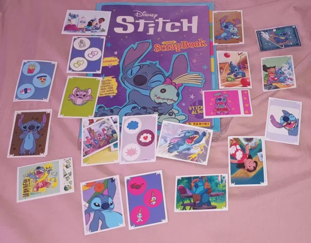 Disney Stitch Super Scrapbook y Cromos