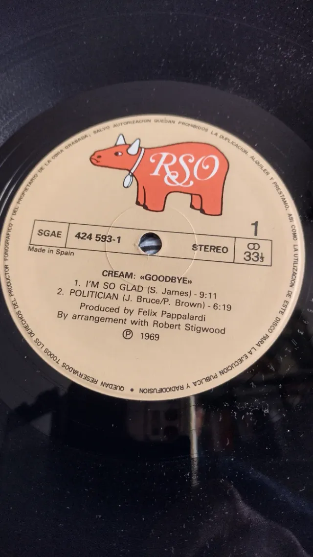 LP vinilo Goodbye CREAM