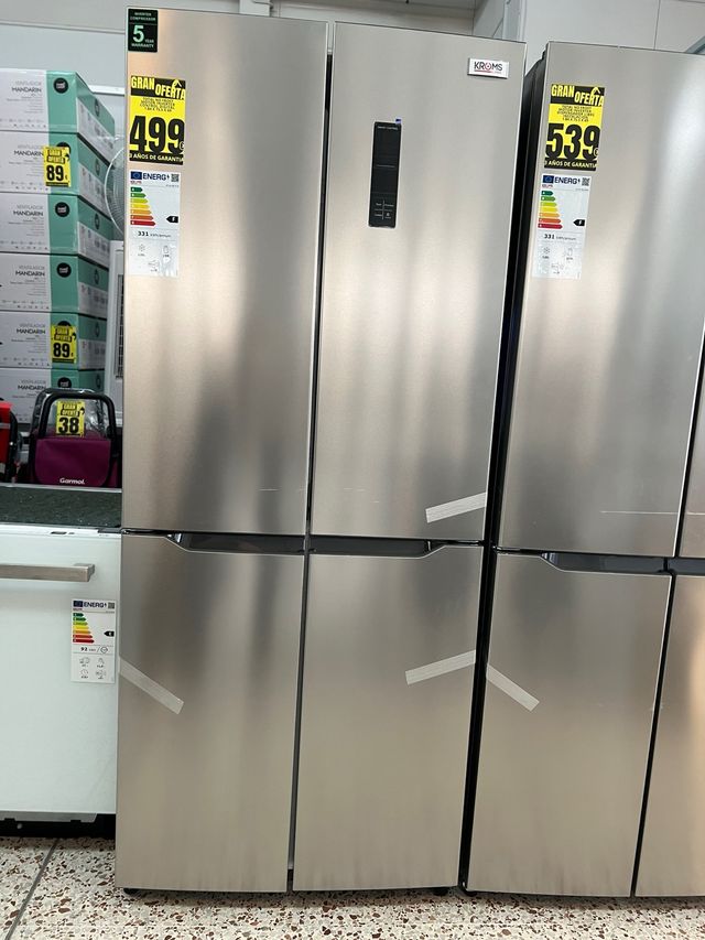 Nevera KROMMS americana de 4 cuatro puertas