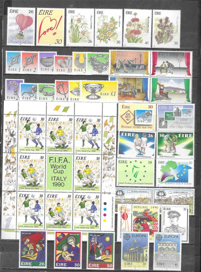 Sellos Irlanda 1990 - Año Completo