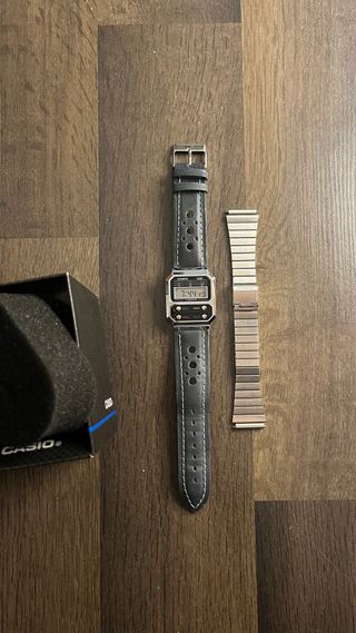 Casio A100WE Reloj Digital Plata y Negro