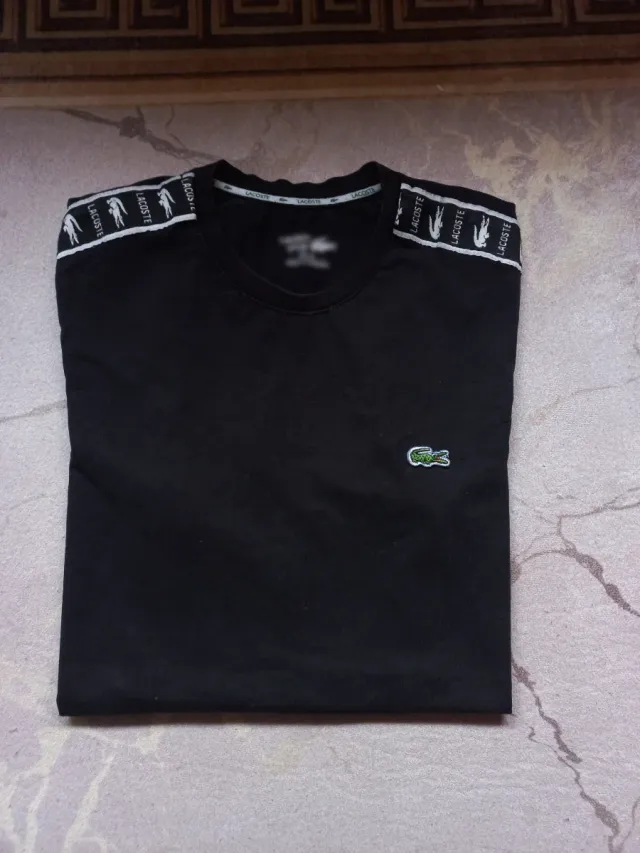 Camiseta Lacoste Negra Talla L