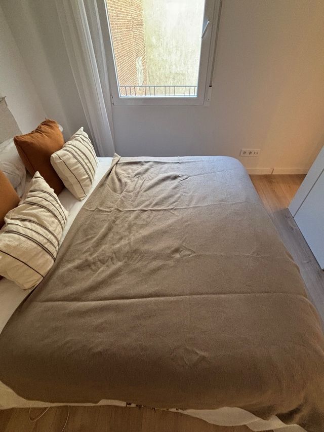 Manta suave color beige