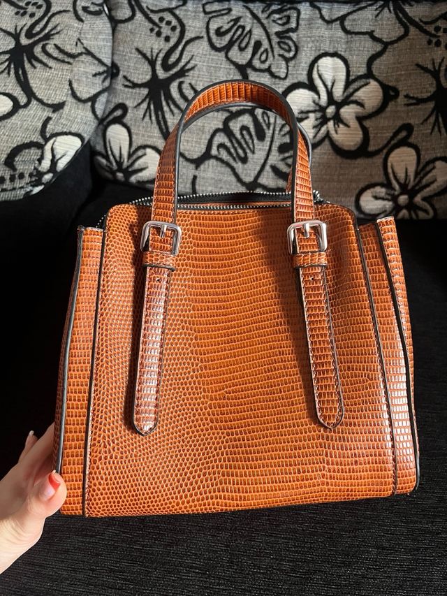 Bolso de mano marrón Parfois