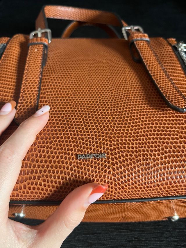 Bolso de mano marrón Parfois