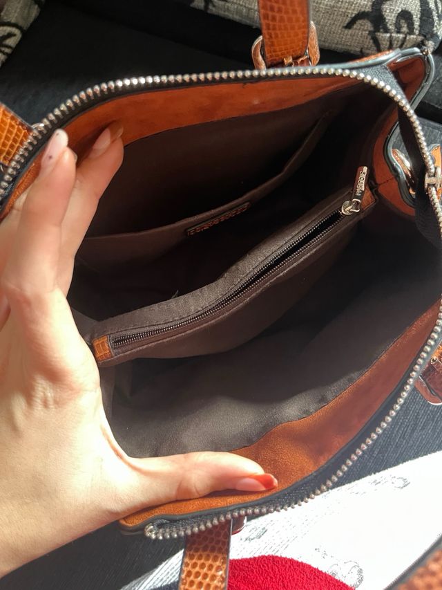 Bolso de mano marrón Parfois