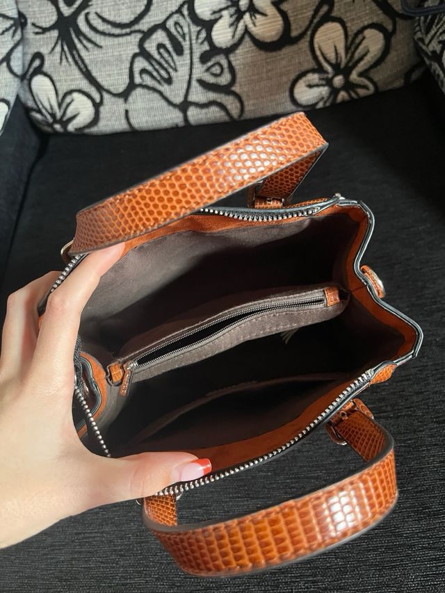 Bolso de mano marrón Parfois