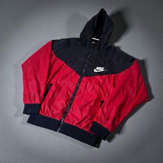 Chaqueta Nike Vintage Clásica Roja y Negra