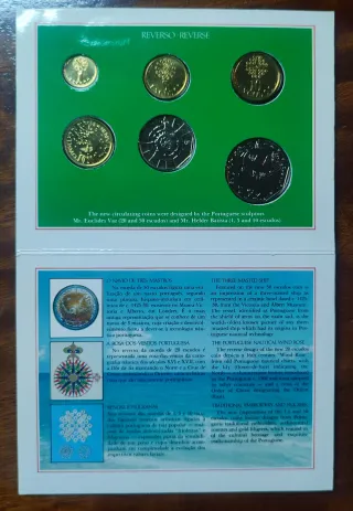 Coleção 5 Moedas BCN Portugal