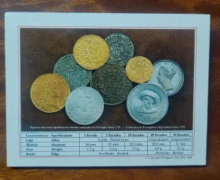 Coleção 5 Moedas BCN Portugal