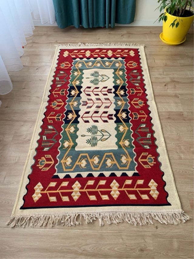 Tappeto in cotone etnico 80x150 cm