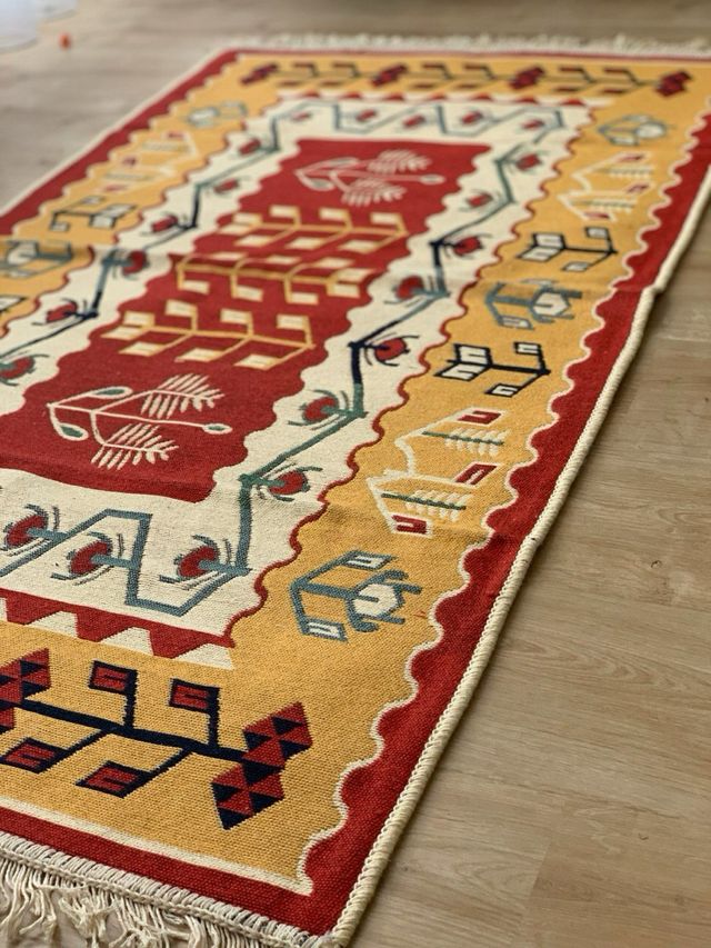 Tappeto in cotone etnico 80x150 cm