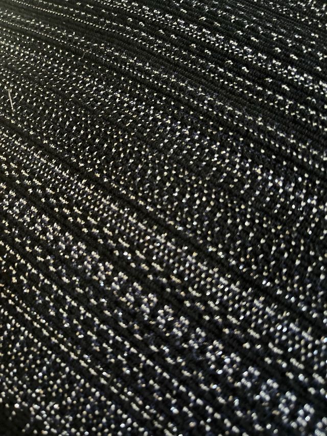 Falda Camaïeu Negra y Plateada