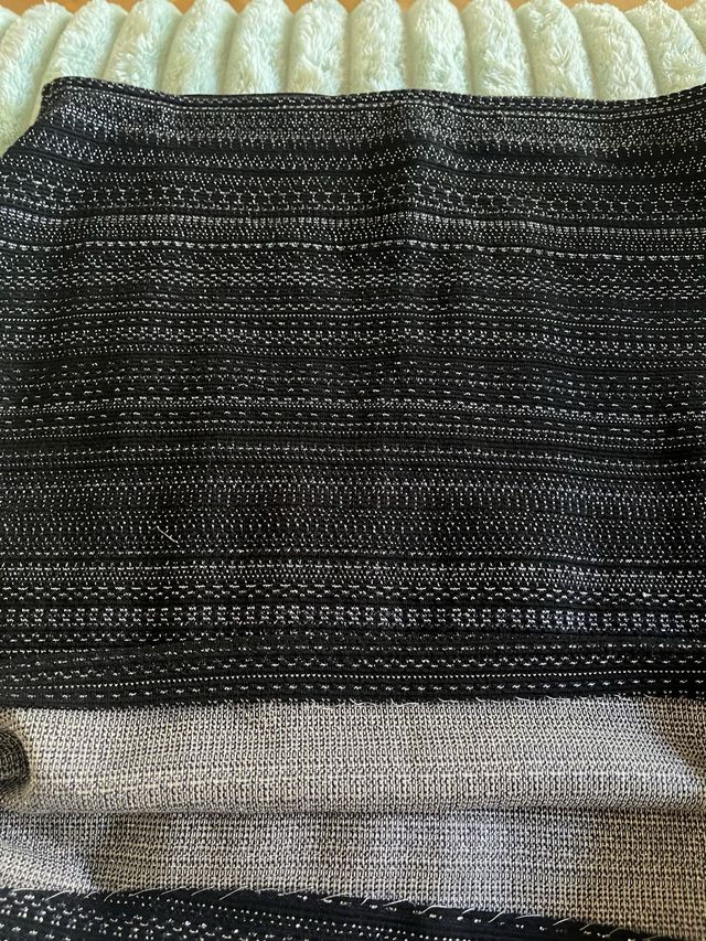 Falda Camaïeu Negra y Plateada