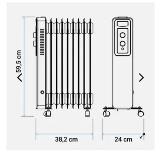 Radiador de aceite UniversalBlue 1500w