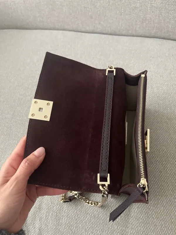 Bolso Purificación García Cadena Marrón Dorado